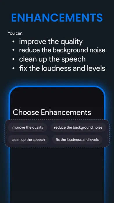 Tangkapan layar Audio Enhancer - AI